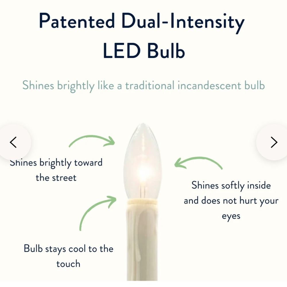 Battery Operated LED Window Candle Set with Remote - Picture 3 of 3